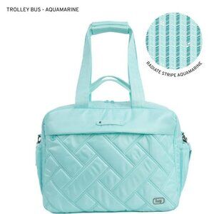 Lug Trolley Bus Duffel Bag Aquamarine Pastel Blue/Green